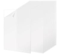 MANCHAP 15 PCS A4 Clear Acrylic Sheet, 2mm Transparent Plastic Acrylic Panel Board for Painting DIY Craft, 297 x 210mm