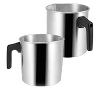 MANCHAP 2 Pack 1.2L Candle Melting Pot, DIY Wax Melting Pot, Candle Melt Jug Wax Melting Pouring Pitcher with Heat-Resistant Handle for Candle Making and Soap Making DIY Crafts