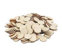 MANCHAP 200 PCS 3cm Wood Circles, 2mm Thick Natural Round Discs, Small Blank Wooden Discs for DIY Art Craft