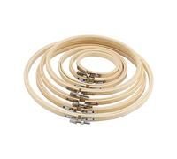 MANCHAP 21 PCS 7 Sizes 3-9 Inch Embroidery Hoops Set, 7.5cm, 9.6cm, 12.5cm, 15cm, 18cm, 21cm, 22.5cm Cross Stitch Hoops Ring for DIY Craft Sewing