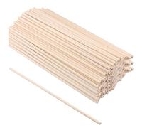 MANCHAP 300PCS 6mm x 30cm Wood Dowel Rods, 12 Inch Round Wooden Sticks for Craft, DIY, Decorative