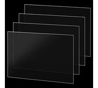 MANCHAP 4 Pack A3 Clear Acrylic Sheet, 2mm Acrylic Plastic Sheets, 42 x 29.7cm Transparent Plastic Panels for Home Decoration, Display, Picture Frame, Painting