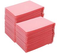 MANCHAP 50 Pack 18 x 23cm Pink Poly Bubble Mailers, 7 x 9 Inch Self Seal Pink Bubble Packaging Bags Mailing Envelopes for Postal Mail Gift Wrap