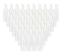 MANCHAP 50 Pack 50ML Plastic Spray Bottles with Caps, Clear Empty Refillable Plastic Bottles, Fine Mist Spray Bottles Mini Travel Size Spray Bottles Containers for Essence, Hair Spray, Toner
