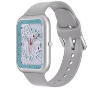 ManChDa Mens Watches - Skeleton Watch Square Dial Sport Rectangle Waterproof Analog Silicone Band Compatible with Apple Watch Band Rubber Hollow Big Dial Watch for Men Women Light Blue
