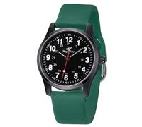 ManChDa Nurse Watch Nursing Watch Analog Medical Watches with Second Hand Easy to Read, 9h.Green Black, 9h