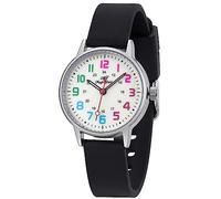 ManChDa Watches for Woman Women's Waterproof Watch Easy Read Nurse Watch Silicone Strap Luminous Dial Analog Second Hand Quilck Release Watches Doctors Medical Professional Students - Black