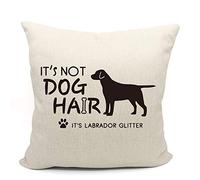 Mancheng-zi Labrador Pillow Covers 18x18,Black lab Gifts,Labrador Retriever Gifts,Labrador Gifts,Labrador Retriever Pillowcase Covers,Reserved for The Dog Pillow