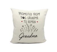Mancheng-zi Pregnancy Announcement for Grandma, First Time Grandma Gifts, New Grandma Gifts, Soon to Be Grandma Gifts, Grandma Baby Announcement Gift, Promoted to Human Grandma Pillow Covers 18x18