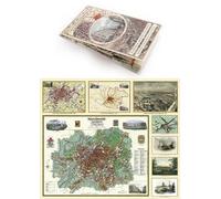 Manchester 1650 - 1876 - Fold Up Map featuring William Swire's Plan of Manchester and Environs 1824, Cole and Ropers Plan of Manchester and Salford ... of 1650 (Manchester Historic Maps Collection)