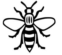 Manchester Bee Any Colour Decal Sticker Vinyl Bumper Window