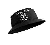 Manchester Bee Bucket Hat Manc and Proud (UK, Alpha, L, Black)