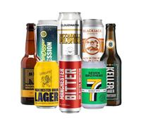 Manchester Breweries Craft Beer Mixed Case of British Lager, IPA's and Pale Ales (8 pack) - Manchester Gift Set for Men, For Her, Perfect for Birthdays, Anniversary, Christmas, Colleague, For Dad