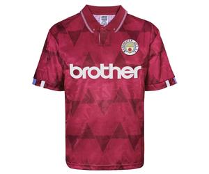 Manchester City 1989 Away Retro Football Shirt