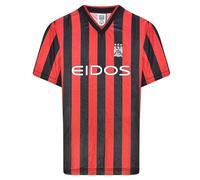 Manchester City 2001 Away Retro Football Shirt Grey Medium Polyester