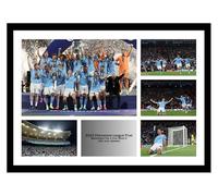 Manchester City 2023 Champions of Europe Framed Photo Memorabilia