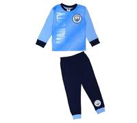 MANCHESTER CITY Boys Man City Pyjamas, Blue, Age 9-10 Years