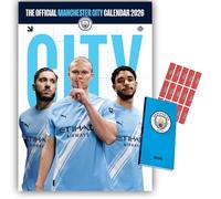 Manchester City Calendar 2026 and Slim Pocket Diary Gift Set with Football Present and FREE Organising Stickers Included