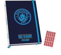 Manchester City Diary 2026 Man City A5 Hardback Calendar Diary with FREE Organisational Stickers Included