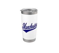 Manchester City England Varsity Script Classic Style Stainless Steel Insulated Tumbler