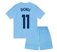 Manchester City F.C. Boys Doku 11 Sublimation Short Pyjamas Navy 10-11 Years