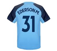 Manchester City F.C. Boys Ederson M. 31 Poly T-Shirt Sky Blue 6-7 Years
