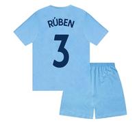 Manchester City F.C. Boys Ruben 3 Sublimation Short Pyjamas Navy 10-11 Years