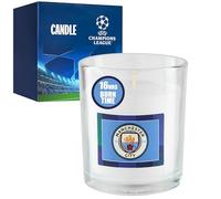 Manchester City F.C. Candle for Men & Teens, Unscented Jar Candle with 16 Hrs Burn Time, Home & Christmas Decor, Champions League Football & Xmas Gift