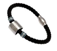 Manchester City F.C. Colour Ring Leather Bracelet Official Merchandise
