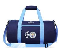 Manchester City F.C. Duffle Bag Sports Holdall for Men Teens Supporters' Gear Kids Large Gym Bag for Football PE Overnight Weekender
