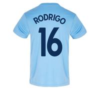 Manchester City F.C. Mens Rodrigo 16 Poly T-Shirt Sky Blue Medium
