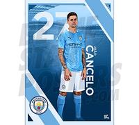 Manchester City FC 2020/21 Joao Cancelo A3 Football Poster/ Print/ Wall Art - Officially Licensed Product - Available in Sizes A3 & A2 (A3)