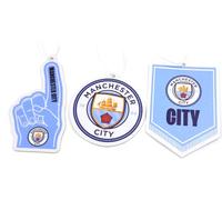 MANCHESTER CITY FC Air Freshener (Pack of 3) (One Size) (Sky Blue/White)