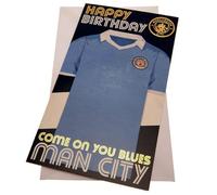 Manchester City FC Birthday Card Retro Official Merchandise