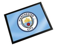 Manchester City Fc Cushioned Lap Tray Sky Blue/black (One Size)