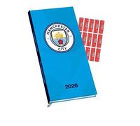 MANCHESTER CITY FC DIARY 2026 SLIM POCKET DIARY CALENDAR WEEK TO VIEW WITH FREE ORGANISING STICKERS INCLUDED