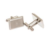 Manchester City Fc Engraved Oblong Crest Boxed Cufflinks Silver (One Size)