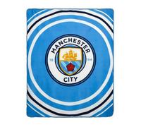 Manchester City Fc Fleece Pulse Blanket Blue/white (One Size)