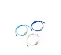 The Carat Shop Friendship Bracelet Set Manchester City Football Club MCFB0001 Alloy/Copper/Aluminium
