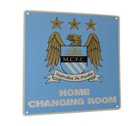 Manchester City FC. Home Changing Room Metal Sign