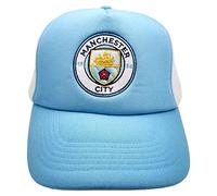 Manchester City FC Man City Trucker Snapback Baseball Cap Sky Cap, Adults Unisex, Blue White (Multicoloured), One Size