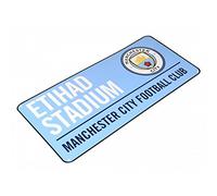 Manchester City FC Official Football Coloured Metal Street Sign (One Size) (Light Blue/White)