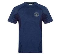 MANCHESTER CITY FC Official Gift Boys Poly T-Shirt Royal Marl 2-3 Years