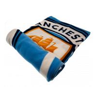 Manchester City Fc Official Pl Fleece Blanket Sky Blue (One Size)