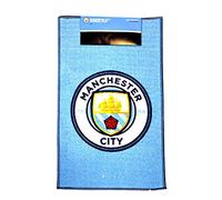 Manchester City FC Official Printed Football Crest Rug (One Size) (Blue/White)