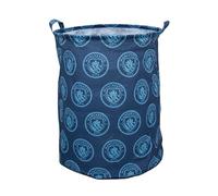 Manchester City FC Officially Licensed Storage Hamper | Score Design, Toy Box Laundry Basket | Organiser For Children's Bedroom, Kids Playroom | 48cm x 40cm