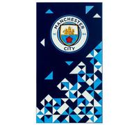Manchester City Fc Particle Beach Towel Blue/navy/white (140Cm X 70Cm)