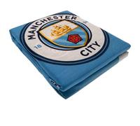Manchester City Fc Pulse Reversible Duvet Cover Set Blue/white (Double)