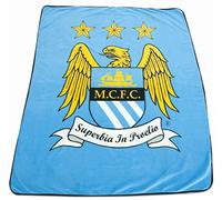 Manchester City Fleece Blanket Official Bedding 180x130cm