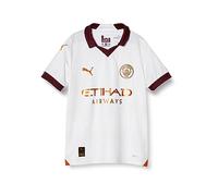 Puma Manchester City Away Shirt 2023 2024 Juniors S White/Bronze